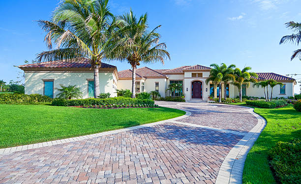 Permeable Paver Driveway in South Padre Island, TX